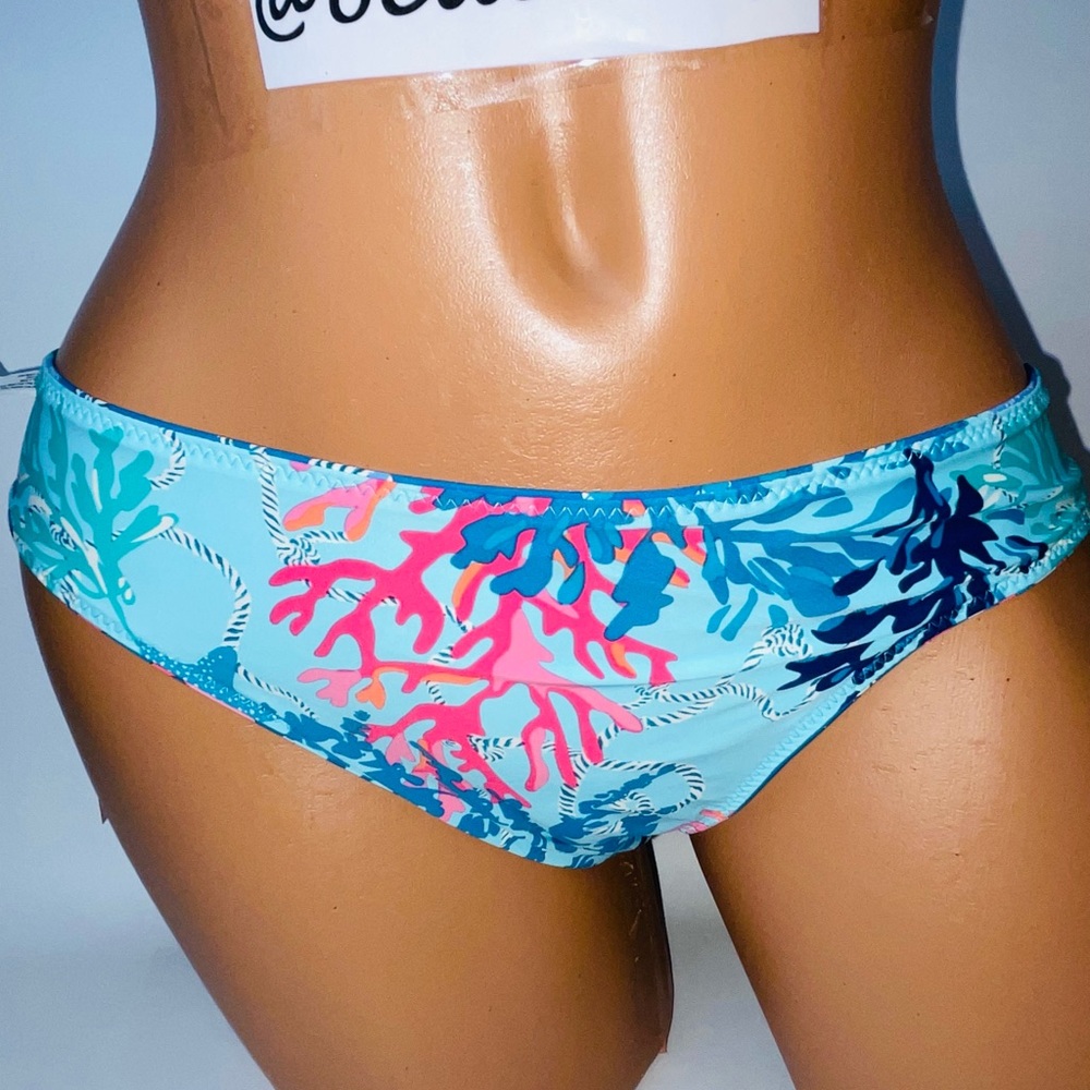 🆕 Vera Bradley Reversible Shore Thing & Starfish Bikini Bottom Sz S/M $58 E169